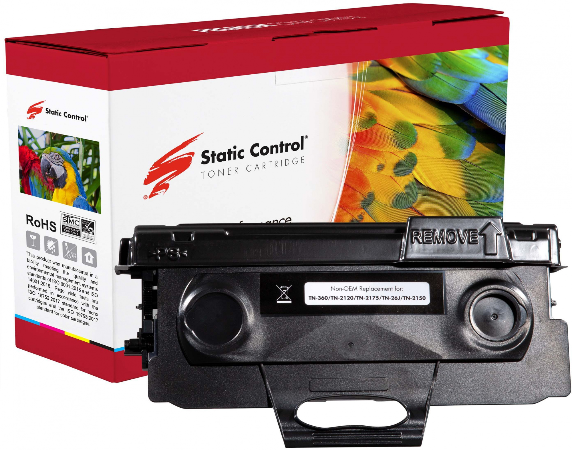 Тонер-картридж STATIC CONTROL 002-03-LTN360 Лазерный Черный 2600стр, 002-03-LTN360