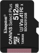 Карта памяти Kingston Canvas Select Plus microSDXC UHS-I Class 3 512GB, SDCS2/512GBSP