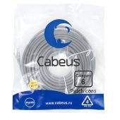 Патч-корд Cabeus UTP кат. 6 серый 20 м, PC-UTP-RJ45-Cat.6-20m