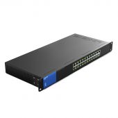 Коммутатор Linksys LGS124P 12-PoE Неуправляемый 24-ports, LGS124P-eu