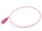 Пигтейл LANMASTER 50/125 мкм розовый 1.5 м, LAN-PIG-SC/OM4-1.5