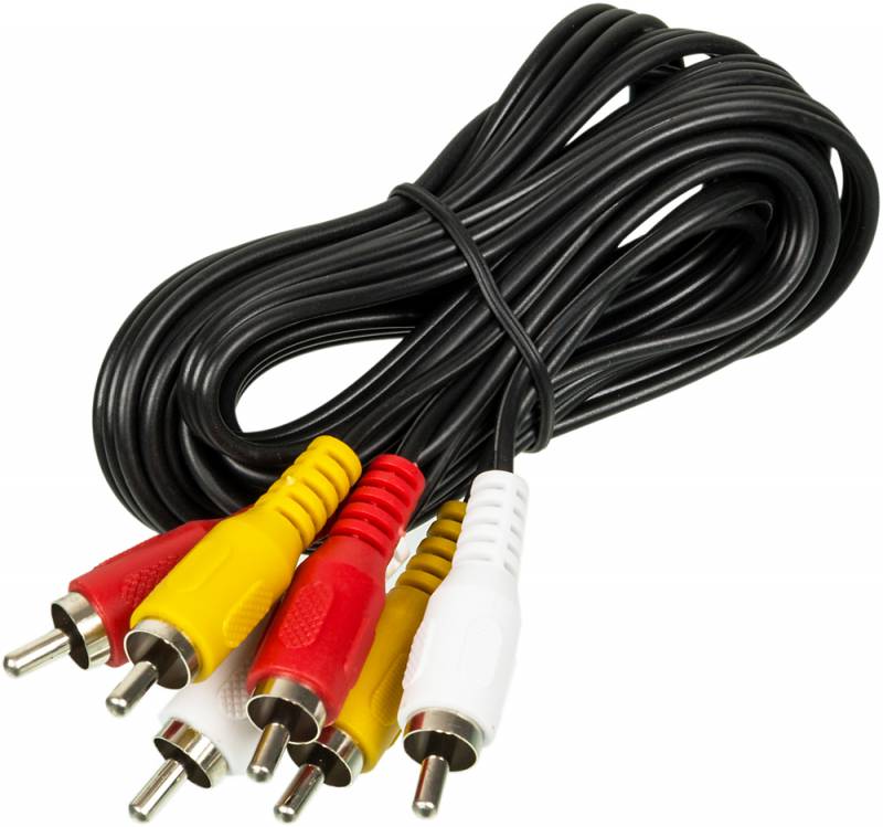 Видео кабель NINGBO 3хRCA (M) -> 3хRCA (M) 2 м, JAAC027-2