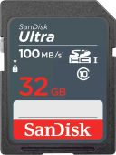 Карта памяти SanDisk Ultra SDHC UHS-I Class 1 C10 32GB, SDSDUNR-032G-GN3IN