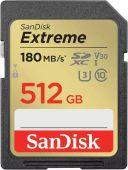 Фото Карта памяти SanDisk Extreme SDXC UHS-I Class 3 C10 512GB, SDSDXVV-512G-GNCIN
