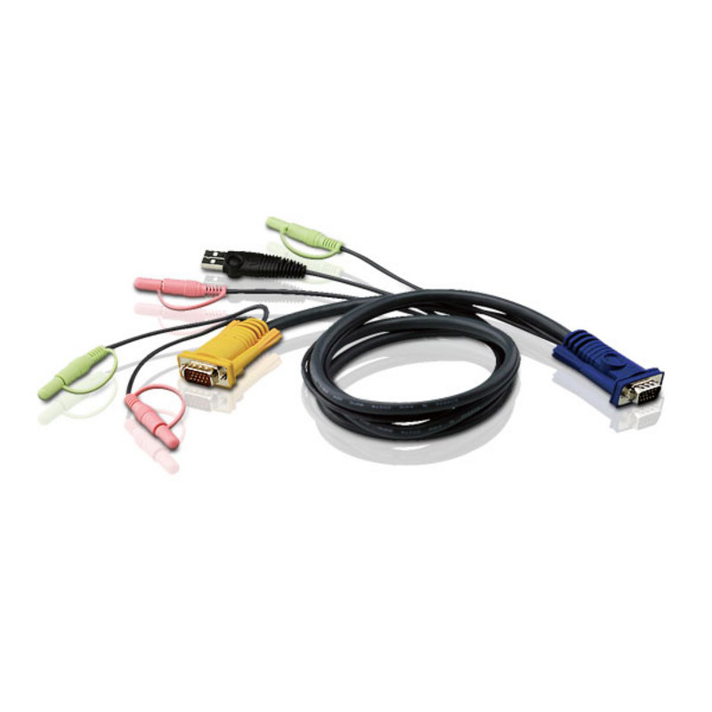 Картинка - 1 KVM-кабель ATEN 1,8м, 2L-5302U