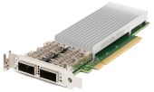 Сетевая карта Intel E810-CQDA2 100 Гб/с QSFP28 2-port, Low profile, 0DWNRF
