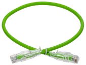 Патч-корд ITK UTP кат. 6a зелёный 1 м, PC02-C6AUL-1M
