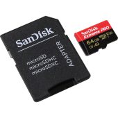Фото Карта памяти SanDisk Extreme Pro + Adapter microSDXC UHS-I Class 3 64GB, SDSQXCY-064G-GN6MA