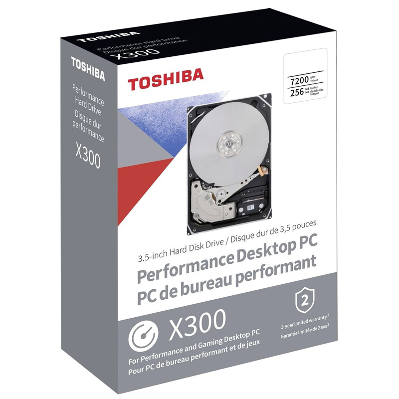 Картинка - 1 Диск HDD Toshiba X300 SATA III (6Gb/s) 3.5&quot; 8TB, HDWR480EZSTA