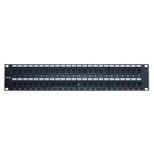 Патч-панель Neomax 48-ports UTP RJ-45 2U, NM-PP-2U48P-UC5E-DB-109-BK