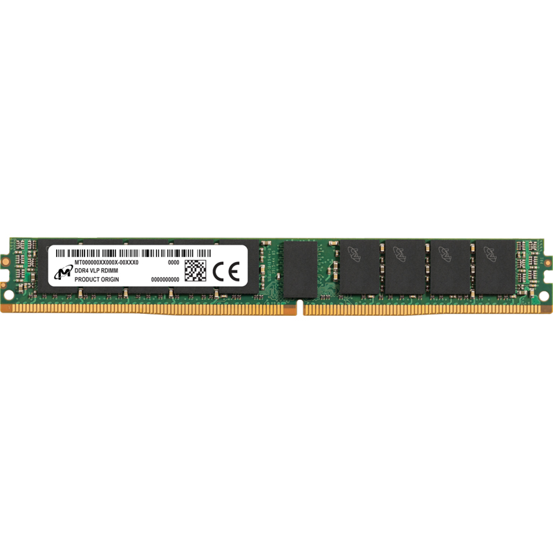 Картинка - 1 Модуль памяти Micron 8GB DIMM DDR4 REG 3200MHz, VLP, MTA9ADF1G72PZ-3G2E1