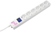 Сетевой фильтр Power Cube SPG6-16-3M 3 м белый, SPG6-16-3M