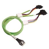 Кабель данных ACD Slimline SFF-8654 (x8) -> 2 x U.2 Direct 1 м, P4418DN10990-1