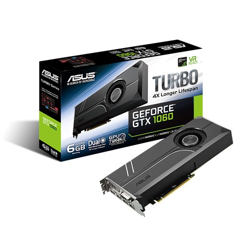 Картинка - 1 Видеокарта Asus nVidia GeForce GTX 1060 GDDR5 6GB, TURBO-GTX1060-6G