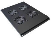 Вентиляторный модуль LANMASTER CBB 4 вент. Без датчика цвет чёрный, TWT-CBB-FANB4-10