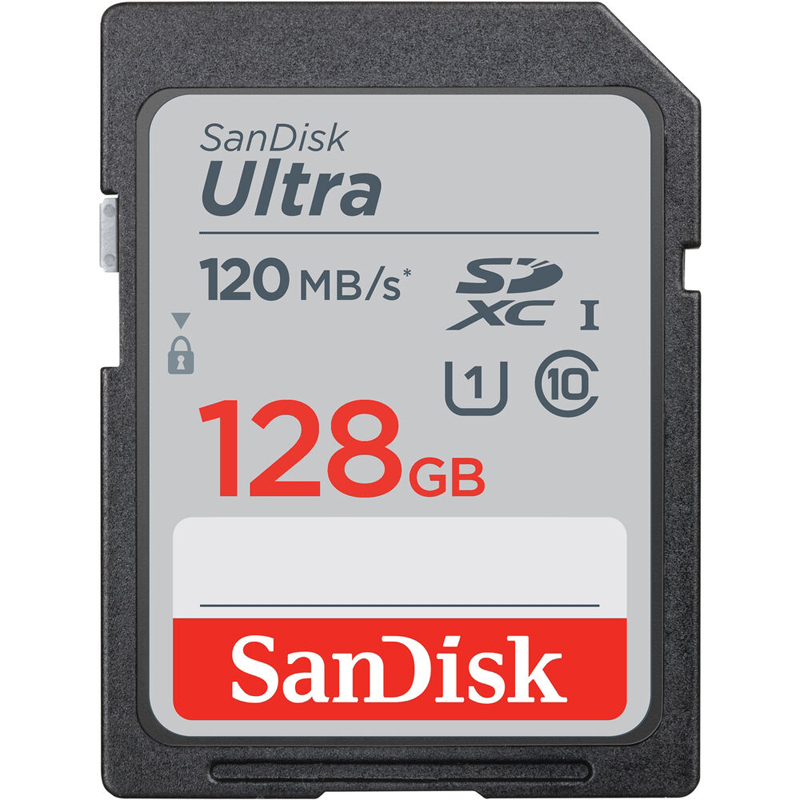 Картинка - 1 Карта памяти SanDisk Ultra SDXC UHS-I Class 1 128GB, SDSDUN4-128G-GN6IN