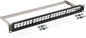 Фото Патч-панель LANMASTER 24-ports STP Пустые шторки 1U, LAN-PPN24OK-STP