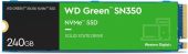 Диск SSD WD Green SN350 M.2 2280 240 ГБ PCIe 3.0 NVMe x4, WDS240G2G0C