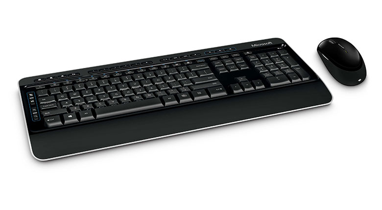Картинка - 1 Комплект Клавиатура/мышь Microsoft 3000 Беспроводной Чёрный, MFC-00019