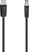 Вид USB кабель Hama Essential Line USB Type B (M) -> USB Type A (M) 0.5A 5 м, 00200604
