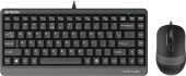 Комплект Клавиатура/мышь A4Tech  Проводной чёрный, F1110 GREY