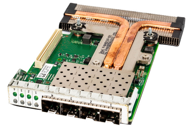Сетевая карта Dell Intel X710 10 Гб/с SFP PLUS 4-port, 555-BCKP