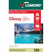 Упаковка бумаги LOMOND InkJet Photo Paper A4 25л 130г/м², 0102041