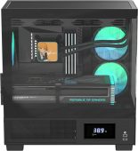 Корпус Formula V Crystal E1M Midi Tower Без БП чёрный, Crystal E1M Black