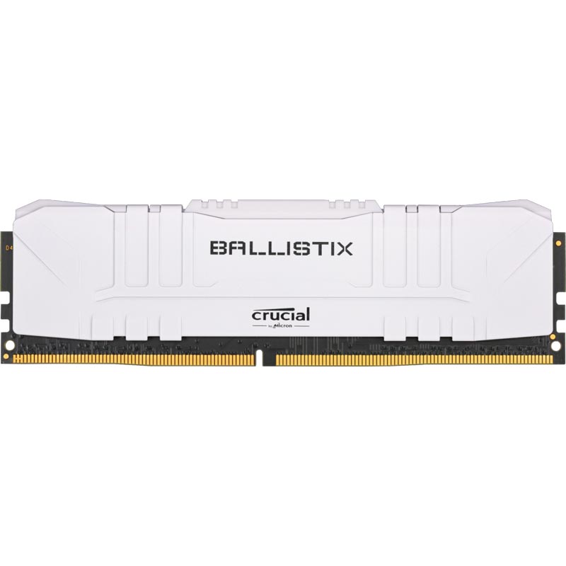 Картинка - 1 Модуль памяти Crucial Ballistix White 8GB DIMM DDR4 2666MHz, BL8G26C16U4W