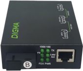 Медиаконвертер Digma 1000Base-T-1000Base-X RJ-45-SC, DMC-1G53-20BL