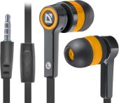 Фото Наушники DEFENDER Pulse 420 3.5 мм чёрно-оранжевый, 63420