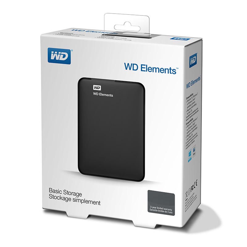Внешний диск HDD WD Elements Portable 1 ТБ 2.5