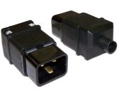 Вилка LANMASTER LAN-IEC-320-C20 IEC 320 C20 16A, LAN-IEC-320-C20