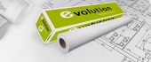 Рулон бумаги TECHNOEVOLAB Evolution Inkjet DRAFT (кратно 4 шт) A1 24&quot; (610 мм) 80г/м², 2154520