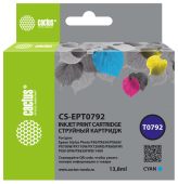 Картридж CACTUS EPT0792 Струйный Голубой 14мл, CS-EPT0792