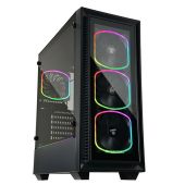 Корпус Enermax StarryFort SF30 Midi Tower Без БП чёрный, ECA-SF30-M1BB-ARGB