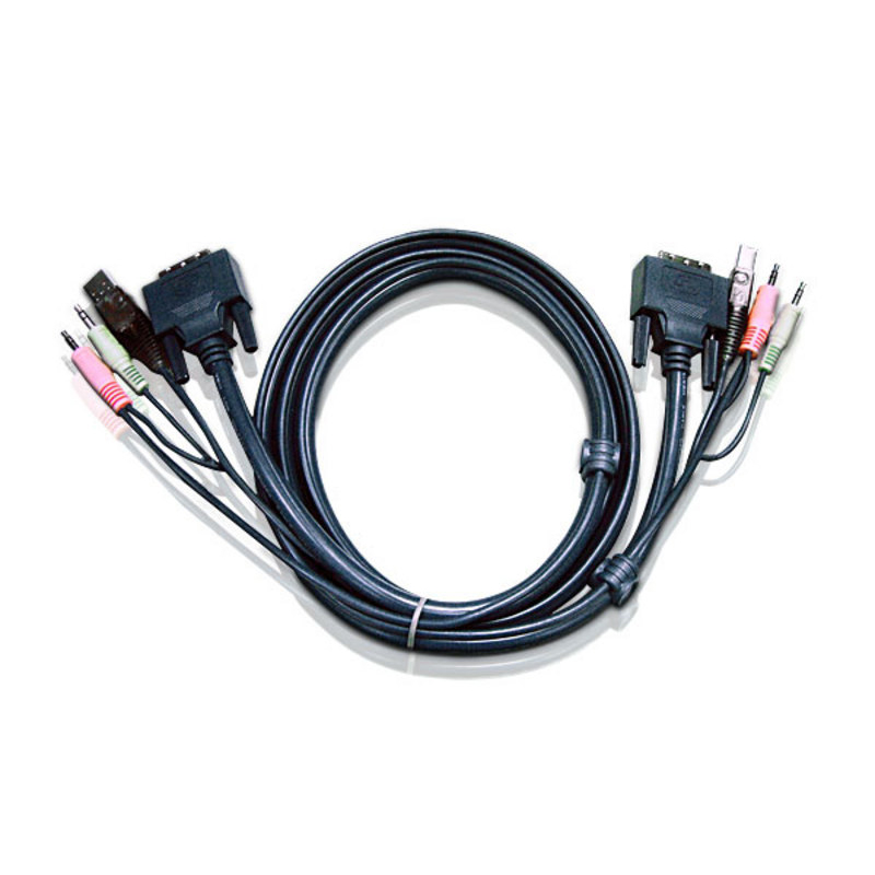 Картинка - 1 KVM-кабель ATEN 3м, 2L-7D03UI