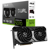 Видеокарта Asus NVIDIA GeForce RTX 5070 Dual OC GDDR7 12GB, 90YV0M17-M0NA00