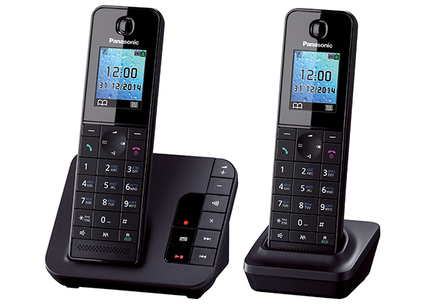 Картинка - 1 DECT-телефон Panasonic KX-TGH222RU Автоответчик Чёрный, KX-TGH222RUB