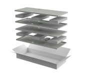 Комплект боковых панелей ITK LINEA N 18U, цвет серый, LN35-18UX1-X