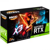Вид Видеокарта INNO3D NVIDIA GeForce RTX 3070 Ti X3 OC GDDR6X 8GB, N307T3-086XX-1820VA45