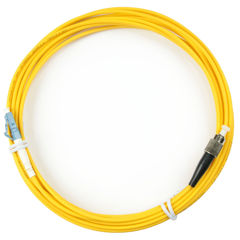 Оптический патч-корд Cabeus SM 9/125 мкм жёлтый 3 м, FOP(s)-9-LC-FC-3m