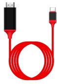 Фото Видео кабель PREMIER A2604 USB Type C (M) -> HDMI (M) 2 м, A2604RED