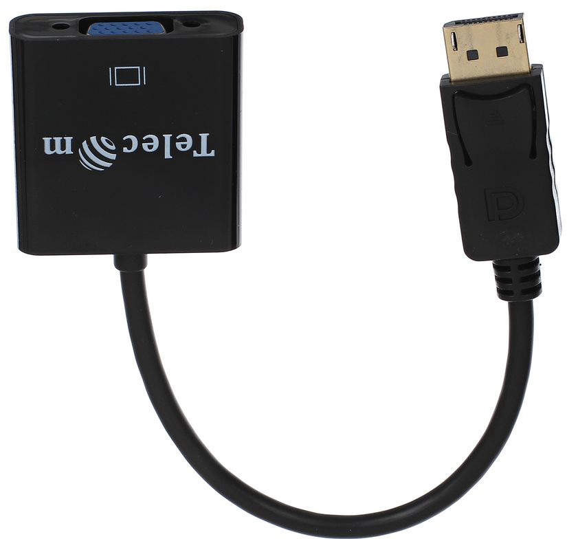 Видео кабель Telecom DisplayPort (M) -> VGA (F) 0.2 м, TA552