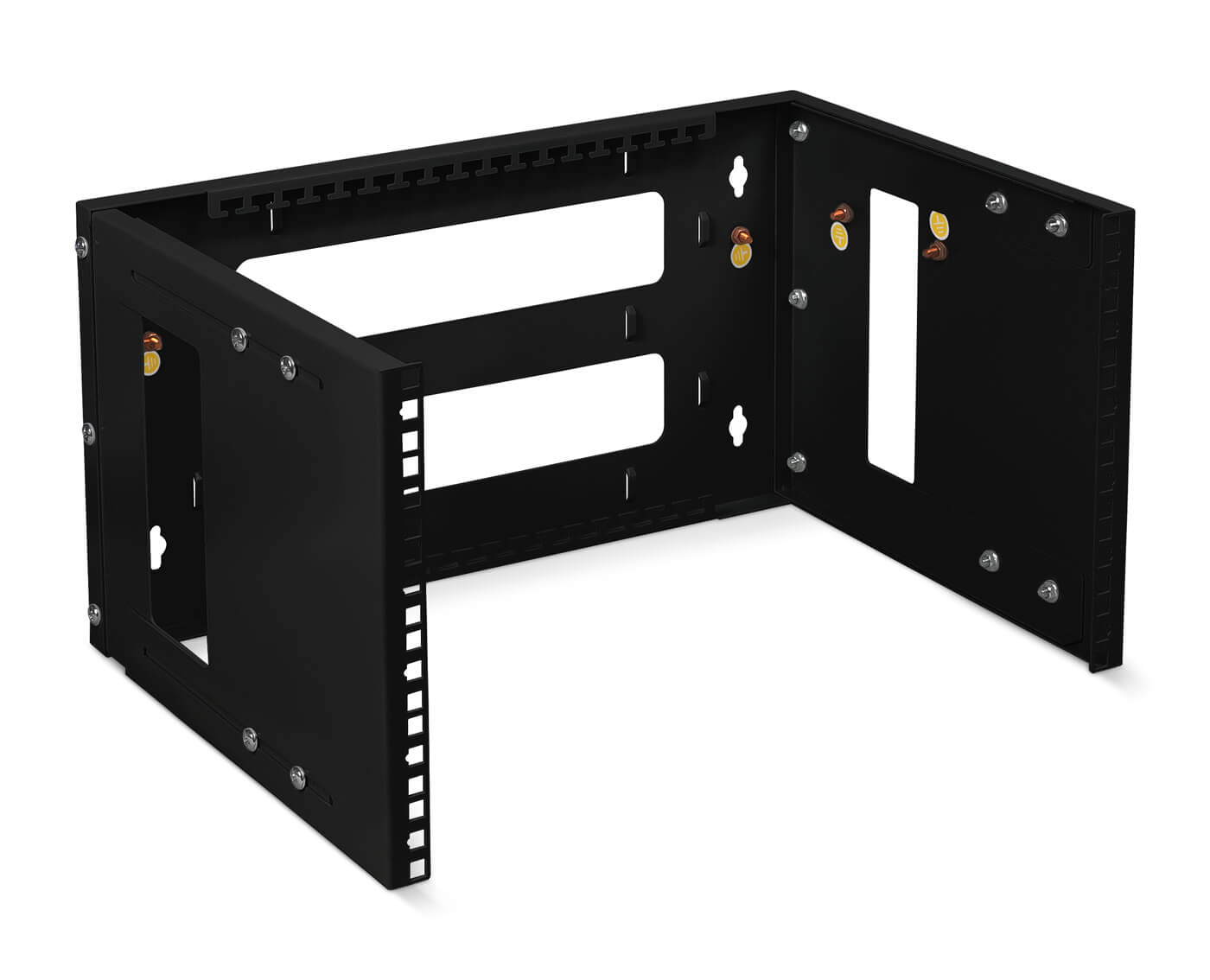 Кронштейн телекоммуникационный Cabeus NC-6U 6U чёрный, NC-6U-BK