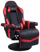 Кресло для геймеров CACTUS CS-CHR-GS200BLR чёрный, эко.кожа, CS-CHR-GS200BLR