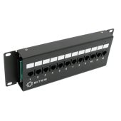 Патч-панель 5bites 12-ports UTP RJ-45 2U, PPU55-08W
