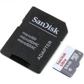 Фото Карта памяти SanDisk Ultra + adapter microSDXC 64GB, SDSQUNS-064G-GN3MA