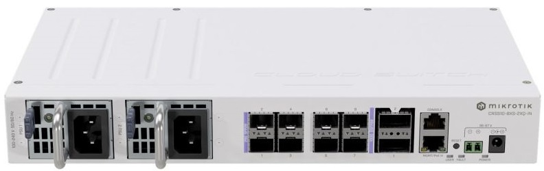 Коммутатор Mikrotik CRS510-8XS-2XQ-IN Управляемый 10-ports, CRS510-8XS-2XQ-IN