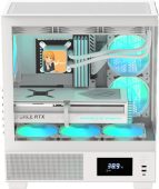 Корпус Formula V Crystal E1 Midi Tower Без БП белый, Crystal E1 White